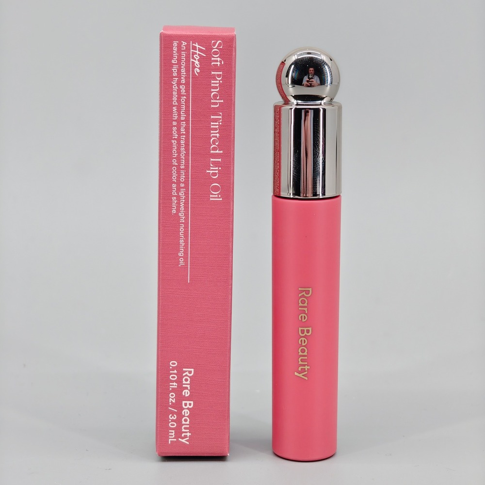 Rare Beauty Soft Pinch Tinted Lip Oil HOPE NIB 0.10 oz 3.0 mL Pink Mauve Tint